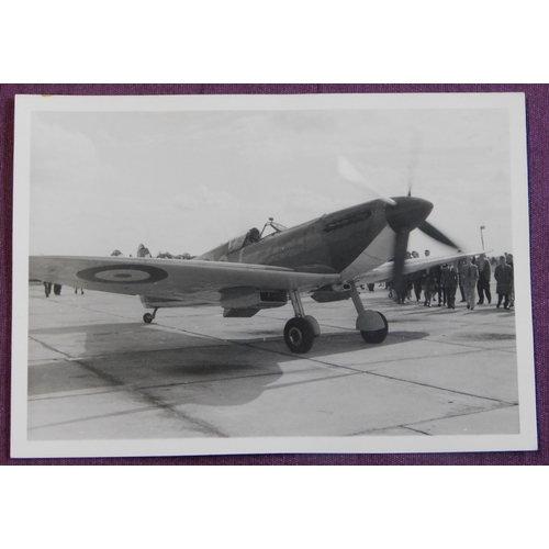 329 - Aviation photography RAF Coltishall Battle of Britain Day 1960s period b/w photo's including Superma... 