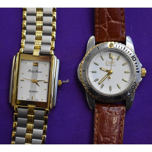 229 - Four (4) Wrist Watches. Centaur Automatic, Men's size with metal bracelet. Day and date indicator. S... 