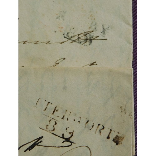 20 - Great Britain 1818 Postal History EL's, three posted to Hackney London