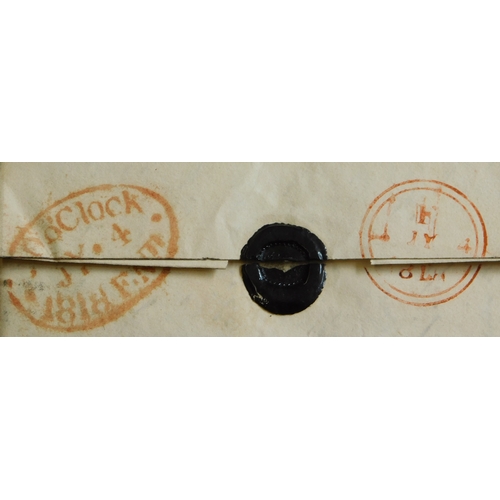 20 - Great Britain 1818 Postal History EL's, three posted to Hackney London