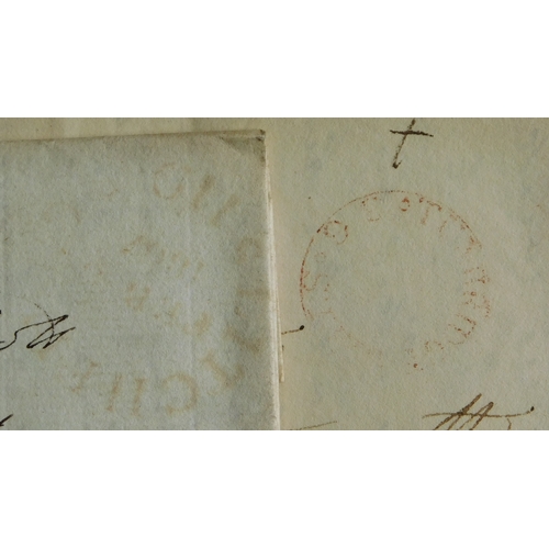 26 - Great Britain 1819 Postal History EL's, three posted to Cotesbach Lutterworth