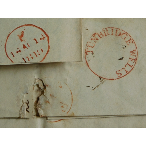 26 - Great Britain 1819 Postal History EL's, three posted to Cotesbach Lutterworth