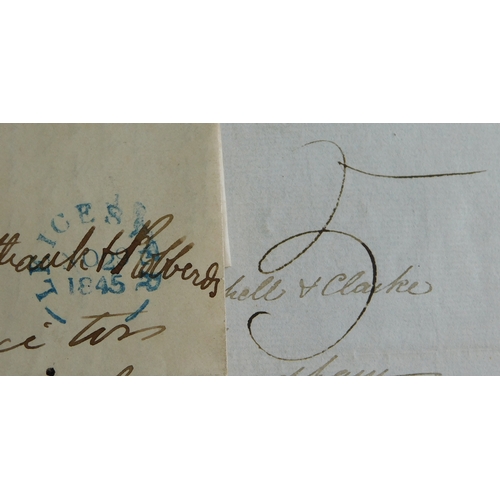 42 - Great Britain 1827-1846 Postal History, three EL's posted Locally in East Anglia