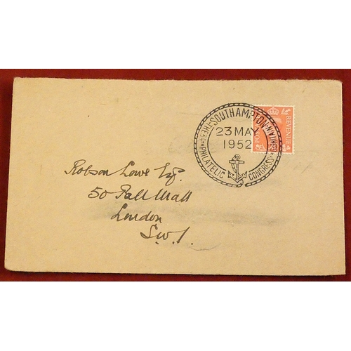 182 - Great Britain 1940-48 George VI bundle of used covers and stationery.