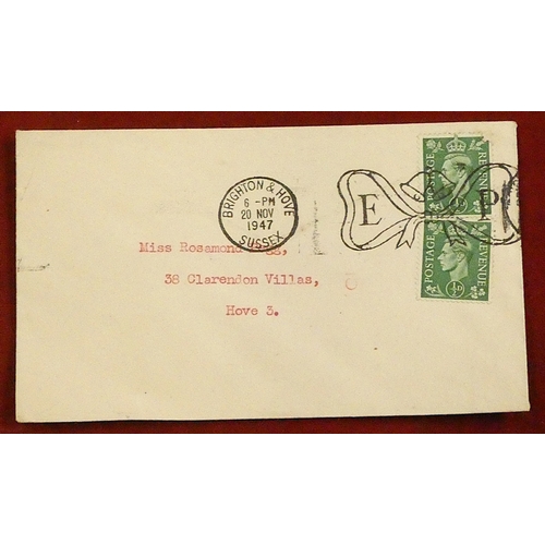 182 - Great Britain 1940-48 George VI bundle of used covers and stationery.