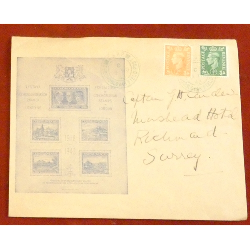 188 - Great Britain 1943-1944 postal covers and active service mail (15) from locations around the war fro... 