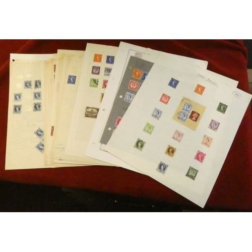 195 - Great Britain 1952-1967 Queen Elizabeth II Wildings issues on a;bum pages, majprity used (hundreds).