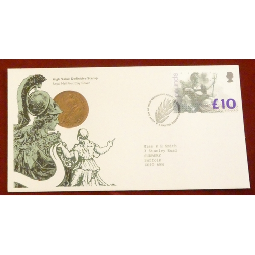 199 - Great Britain 1955-1993 Queen Elizabeth II high value postage group of used in five small stock card... 