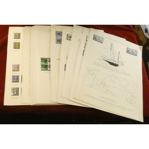 203 - Great Britain 1957-1974 25 pages of commemorative issues with described, illustrted pages with many ... 