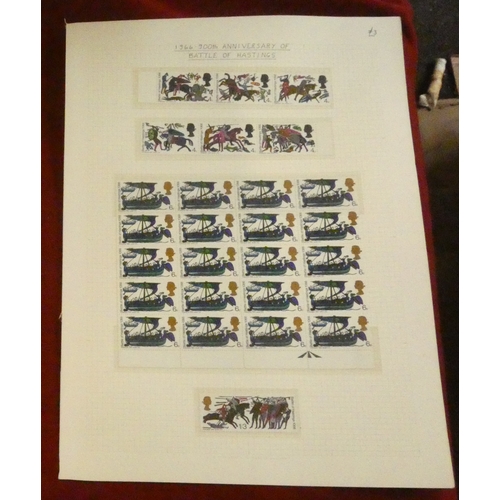 203 - Great Britain 1957-1974 25 pages of commemorative issues with described, illustrted pages with many ... 