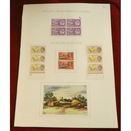 203 - Great Britain 1957-1974 25 pages of commemorative issues with described, illustrted pages with many ... 