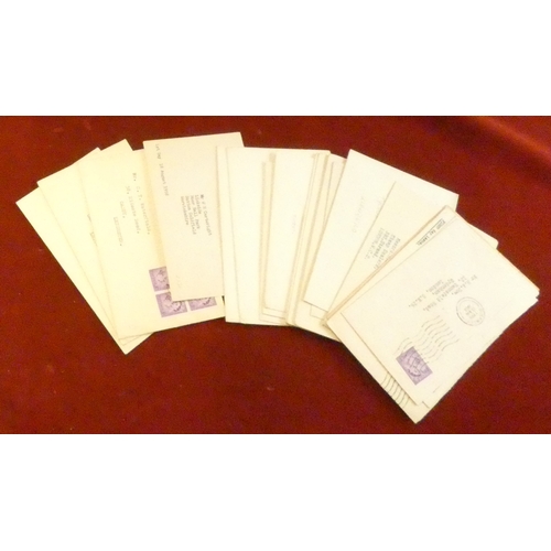 205 - Great Britain 1958 18 covers cancelled on 1st day of issue of 3d regional postage stamp. All have di... 