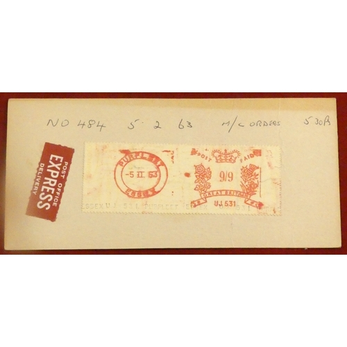 207 - Great Britain 1962-63 40+ postage on pieces includes express delivery Wildings 11/2d to 1s6d, castll... 