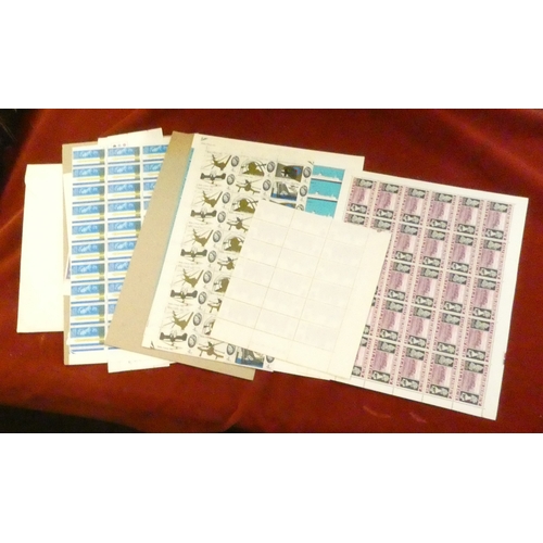 211 - Great Britain 1965-69 commemmoratives u/m sheets and blocks includes Battle of Britain, Post Office ... 