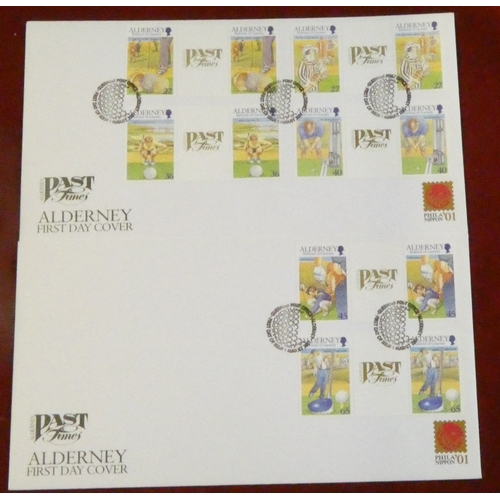 217 - Great Britain 1966-2002 sports FDCs and commemmorative covers: football (10), general sports (4), cr... 