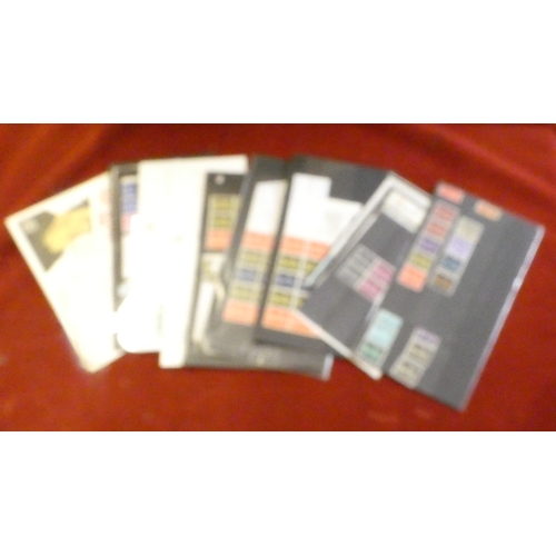 219 - Great Britain 1967-72 Machin group of u/m, used and covers on small stock cards (13) and covers (5) ... 