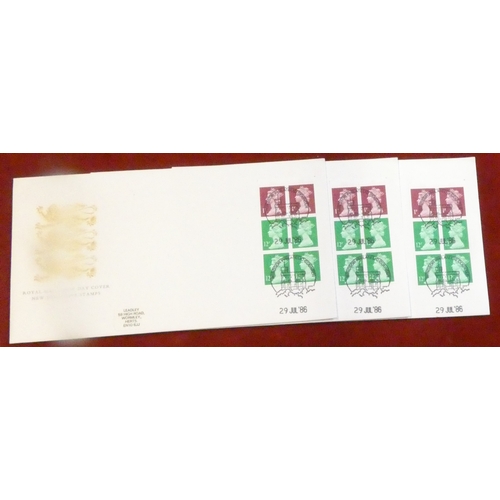 219 - Great Britain 1967-72 Machin group of u/m, used and covers on small stock cards (13) and covers (5) ... 