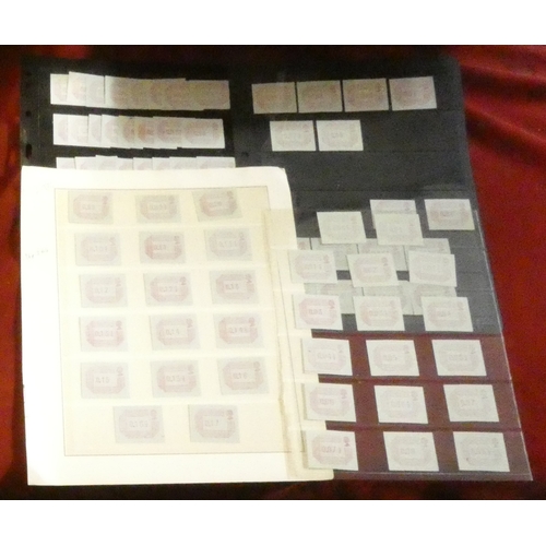 223 - Great Britain 1968-1984 u/m Machins includes SG723 1/2d sheet of 120, booklet SGNA1 2002, seven book... 