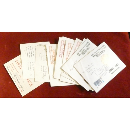 224 - Great Britain 1969 The first cactus special handstamp covers x nine and two postcards all sent to sa... 