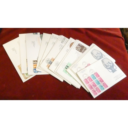 231 - Great Britain 1972-1998 16 Prestige booklet panes FDCs, minor duplication, clean unaddressed lot.