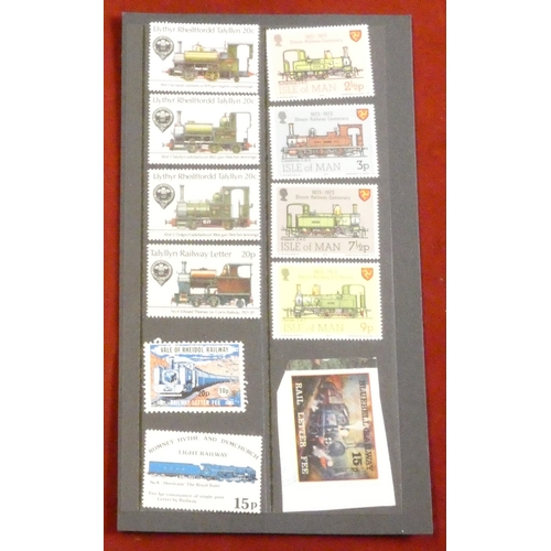 232 - Great Britain 1973-1987 11 heritage railway illustrated commemorative covers with cachet cancels wit... 