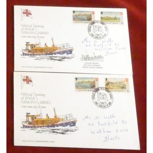233 - Great Britain 1973-74 11 RNLI FDCs, seven for the 150th anniversary of RNLI.