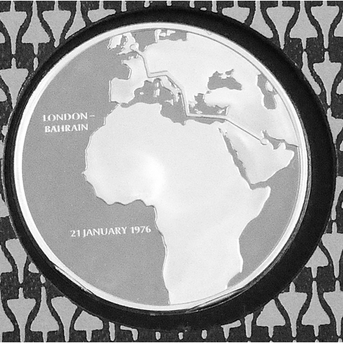 237 - Great Britain 1976 Aviation history. Day of the Concorde commemmorative issue for 1st supersonic pas... 