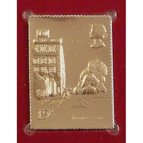 238 - GB FDCs 1980 London Landmarks set on five FDCs each with gold ingot replica of the stamp. Scarce ser... 