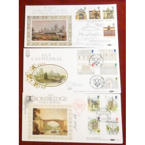 241 - Great Britain 1980-1990 eight signed FDCs, no duplication, nice clean unaddressed group plus two pic... 