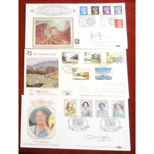 241 - Great Britain 1980-1990 eight signed FDCs, no duplication, nice clean unaddressed group plus two pic... 