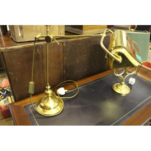 164 - Good Brass Desk Light