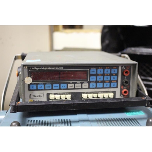19 - Hewlett Packard Digital Voltmeter, Digital Multimeter and a Oscilloscope