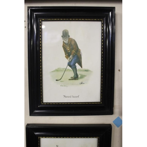 275 - Set of 4 Golf Prints 