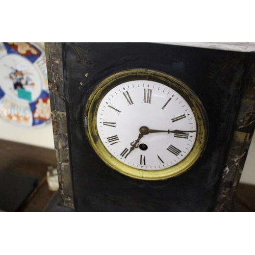 358 - Edwardian Slate Mantle Clock