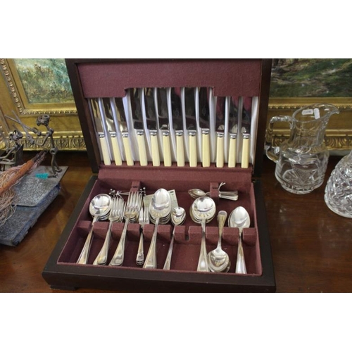 373 - Canteen of Silver Plated Bone Handled Cutlery