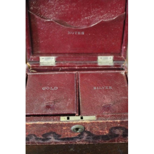 397 - Two Moroccan Leather Gold Dealers Travel Boxes - 19th Century