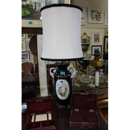 398 - Pair of Late 19th Century Vases now converted to Table Lamps