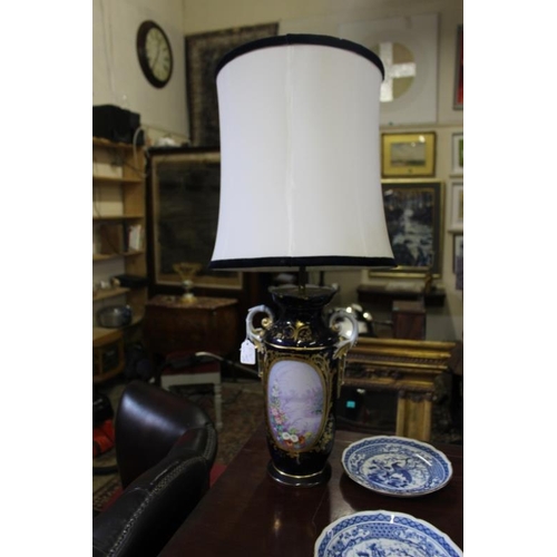 398 - Pair of Late 19th Century Vases now converted to Table Lamps