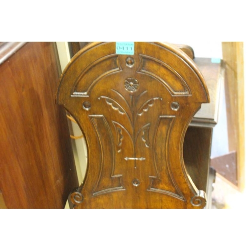 411 - Victorian Mahogany Hall Chair