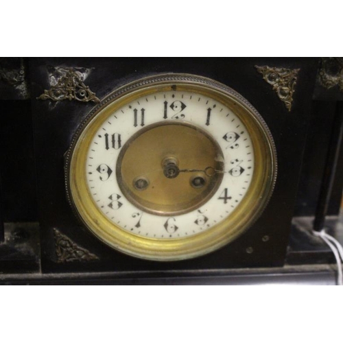 419 - Edwardian Slate Mantle Clock