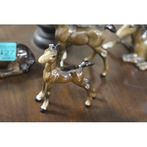 427 - 4 Beswick Porcelain Foal Figures