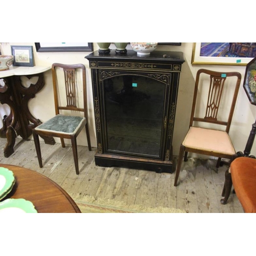 454 - Pair of Edwardian Inlaid Mahogany Bedroom Chairs