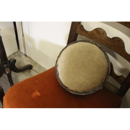 464 - Pair of Victorian Inlaid Walnut Footstools