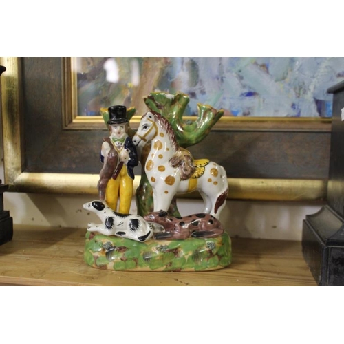 488 - 3 Pieces of Staffordshire Porcelain