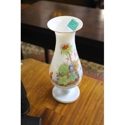 524 - Edwardian Handpainted Glass Vase