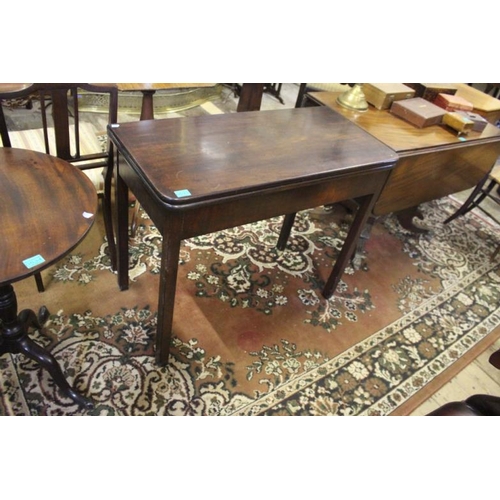 533 - Early Victorian Mahogany Tea Table on square Legs