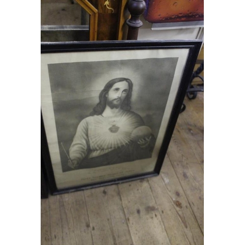 575 - Collection of 5 Vintage Framed Religious Prints