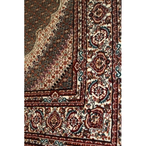 1 - Indian Machine Made Floor Rug with central Medallion Design - (unused) 8' x 5'