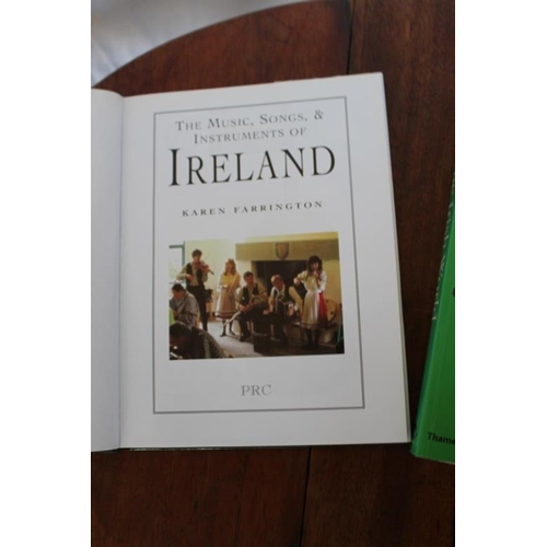 100 - Two good quality Books on Irish music and culture: a)THE MUSIC, SONGS, & INSTRUMENTS OF IRELAND by K... 