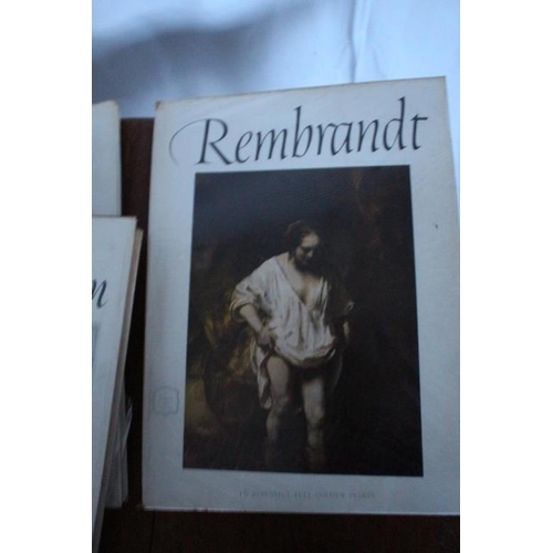 117 - 5 x 16 Beautiful Full Colour Prints in Booklet Including Rembradt, Ben Nicholson, Rousseau, Sicket, ... 